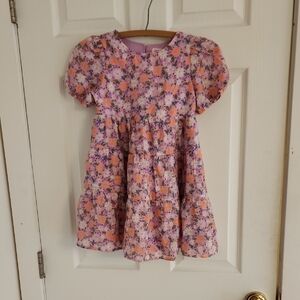 Cat & Jack Pink and Purple Floral Dress